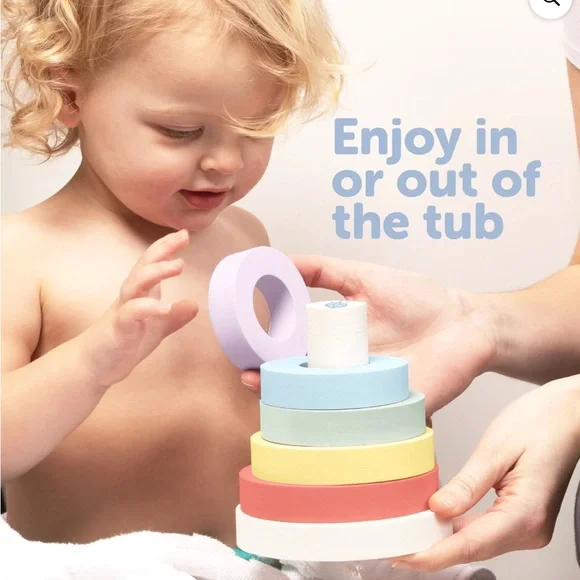 Colorful Stack & Float Bath Rings - Picture 4 of 5